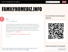 Tablet Screenshot of familyhomebiz.wordpress.com