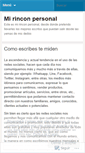 Mobile Screenshot of mirinconpersonal.wordpress.com