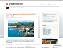 Tablet Screenshot of palatesofindia.wordpress.com