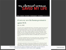 Tablet Screenshot of mcrsavedmylife.wordpress.com