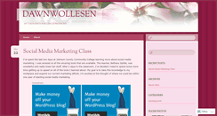 Desktop Screenshot of dawnwollesen.wordpress.com