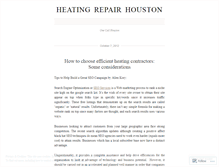 Tablet Screenshot of heatingrepairhouston.wordpress.com
