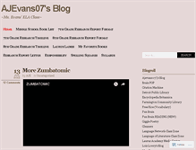 Tablet Screenshot of ajevans07.wordpress.com