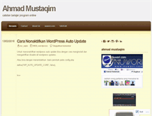 Tablet Screenshot of ahmadmustaqim.wordpress.com