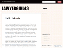 Tablet Screenshot of lawyergirl43.wordpress.com
