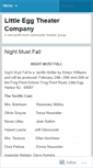 Mobile Screenshot of littleeggtheaterco.wordpress.com