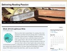 Tablet Screenshot of deliveringreadingpassion.wordpress.com