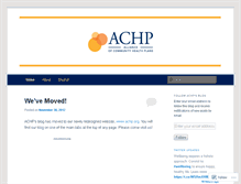 Tablet Screenshot of allianceofcommunityhealthplans.wordpress.com