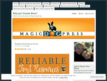 Tablet Screenshot of magicdogpress.wordpress.com