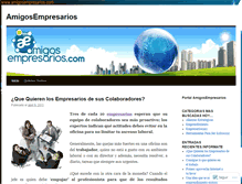 Tablet Screenshot of amigosempresarios.wordpress.com