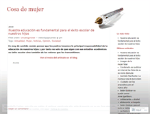 Tablet Screenshot of cosasdemujer.wordpress.com
