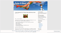 Desktop Screenshot of enjoyagreatlife.wordpress.com