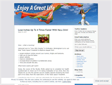 Tablet Screenshot of enjoyagreatlife.wordpress.com