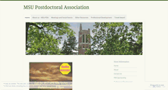 Desktop Screenshot of msupda.wordpress.com