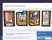 Tablet Screenshot of gositonyourownstoop.wordpress.com