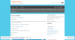 Desktop Screenshot of outbackfitness.wordpress.com