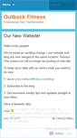 Mobile Screenshot of outbackfitness.wordpress.com