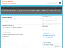 Tablet Screenshot of outbackfitness.wordpress.com
