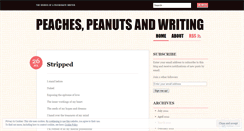 Desktop Screenshot of peachesandpeanutsandwriting.wordpress.com
