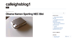 Desktop Screenshot of calleighsblog1.wordpress.com