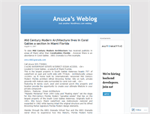 Tablet Screenshot of anuca.wordpress.com