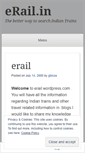 Mobile Screenshot of erail.wordpress.com