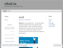 Tablet Screenshot of erail.wordpress.com