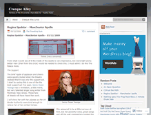 Tablet Screenshot of creequealley.wordpress.com