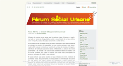 Desktop Screenshot of forumsocialurbano.wordpress.com