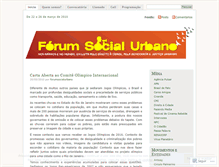 Tablet Screenshot of forumsocialurbano.wordpress.com