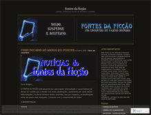 Tablet Screenshot of fontesdaficcao.wordpress.com