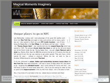 Tablet Screenshot of magicalmomentsimaginery.wordpress.com