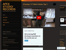 Tablet Screenshot of apexrecording.wordpress.com