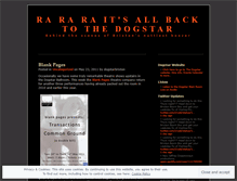 Tablet Screenshot of dogstarbrixton.wordpress.com