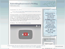 Tablet Screenshot of kairoskingdomwomen.wordpress.com