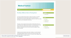 Desktop Screenshot of medicalfashion.wordpress.com