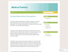 Tablet Screenshot of medicalfashion.wordpress.com