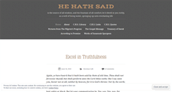 Desktop Screenshot of hehathsaid.wordpress.com