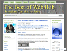 Tablet Screenshot of bestofweb4lib.wordpress.com