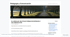 Desktop Screenshot of pedagogiaycomunicacion.wordpress.com