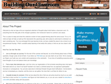 Tablet Screenshot of buildingourclassroom.wordpress.com
