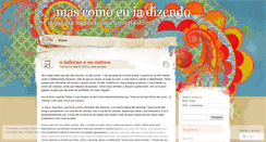 Desktop Screenshot of mascomoeuiadizendo.wordpress.com