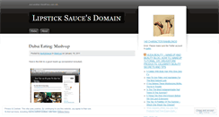 Desktop Screenshot of lipsticksauce.wordpress.com