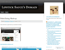 Tablet Screenshot of lipsticksauce.wordpress.com