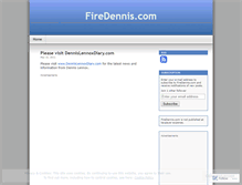 Tablet Screenshot of firedennis.wordpress.com