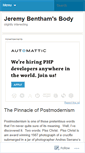 Mobile Screenshot of benthamsbody.wordpress.com