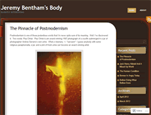 Tablet Screenshot of benthamsbody.wordpress.com