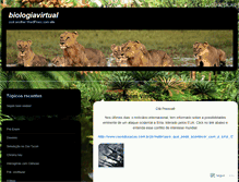 Tablet Screenshot of biologiavirtual.wordpress.com