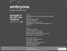 Tablet Screenshot of embryons.wordpress.com