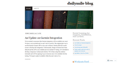 Desktop Screenshot of dailymile.wordpress.com